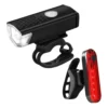 faro-bicicleta-400-lumenes-impermeable-ipx4 Juego de Luces LED para Bicicleta Delantera y Trasera Recargable