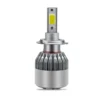 foco-led-automotriz-h7-ventilador-aluminio Kit Focos Led C6 H7 De 24w Iluminación Vehicular 6000K - Plateado