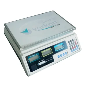 Balanza Digital Comercial Verkon LV30 30kg con Precisión 5g Blanco