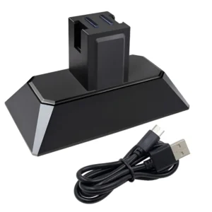 base-cargador-doble-joycon-nintendo-switch-mimd-negro Cargador Doble para Mandos JoyCon Nintendo Switch Mimd MIMD-429