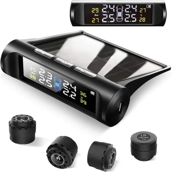 medidor-presion-llantas-solar-tpms-sensor-externo-negro Medidor De Presión De Llantas Solar Externo Sensor Tpms - Negro