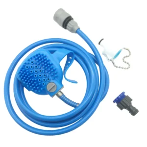 cepillo-manguera-ducha-mascotas-perros-2-5m-azul Guante Ducha con Manguera para Perros y Gatos 2.5m - Azul