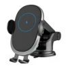 Soporte Holder Inteligente Cargador Inalámbrico C6 Para Auto - Negro