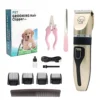 Kit Máquina De Cortar Pelo Para Mascotas Uso Doméstico Recargable GP-1171 - Dorado