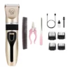 Kit Máquina De Cortar Pelo Para Mascotas Uso Doméstico Recargable GP-1171 - Dorado