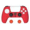 protector-mando-dualsense-dobe-tp5-0559-rojo-grips Funda de Silicona Antideslizante Dobe TP5-0559 para Mando PS5 DualSense + Grips