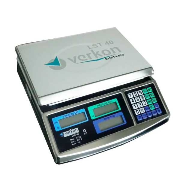 balanza-digital-bodeguera-verkon-40kg-lst40-plata Balanza Bodeguera Digital Verkon LST40 de 40kg - Precisión 2g Plateado