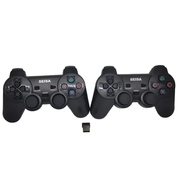 gamepad-doble-inalambrico-seisa-njp503-pc-ps3 Mando Joystick PC Inalámbrico Doble 2 En 1 Vibración Gamepad Seisa NJP503