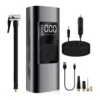 inflador-llantas-inalambrico-auto-moto-bateria-2000mah Mini Compresor De Aire Inflador Portátil 150 PSI Seisa AF-C04 - Negro