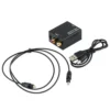 Conversor Convertidor De Audio Digital A RCA GNR + Cable Óptico - Negro