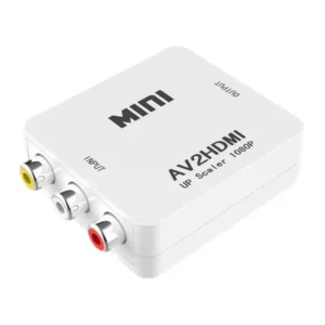Adaptador Convertidor RCA a HDMI 1080p AV2HDMI - Blanco