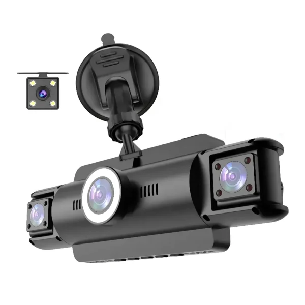 Kit de Cámara para Auto Dashcam 4 Lentes 2K WiFi CD-Y18 - Negro