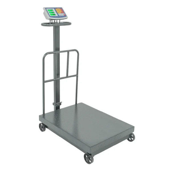 Balanza Electrónica Industrial Valtox 600 Kg - Precisión 100g con Ruedas LP600SPR Plateado